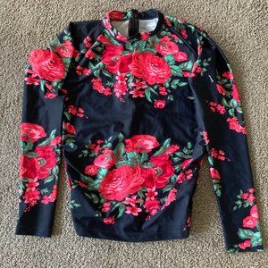 Albion Floral Rash Guard, size M/L